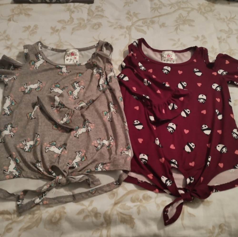 2 adorable girls tops, 7 yrs old, nwot, from Nordstrom